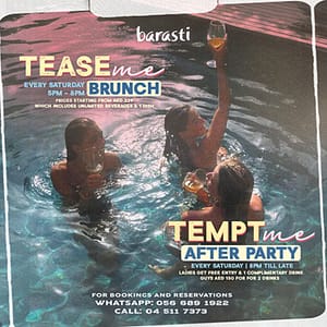 Tease Me - A Sunset Pool Brunch & After Party at Barasti in Dubai Nightlife
