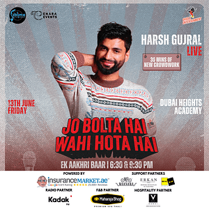 Harsh Gujral Live in Dubai - 2025 Comedy Events