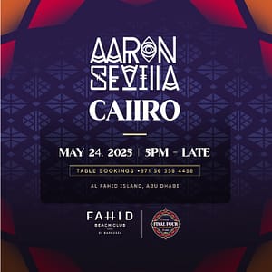 Aaron Sevilla & Caiiro Live at Fahid Beach Club for EuroLeague Weekend Nightlife
