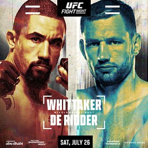 UFC Fight Night: Whittaker vs. de Ridder at Etihad Arena Sports Events