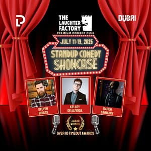 The Laughter Factory July 2025 in Dubai and Abu Dhabi Comedy Events