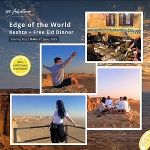 Eid Special: Edge of the World Keshta via Manjour + Free Dinner Attractions Special Offers