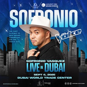 Sofronio Vasquez Live in Dubai World Trade Center Concerts