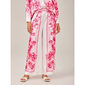 Printed High-Waisted Casual Pants