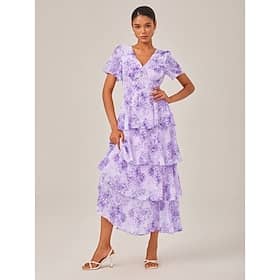 Casual V Neck Maxi Dress