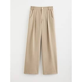 High Rise Elastic Waist Straight Pants