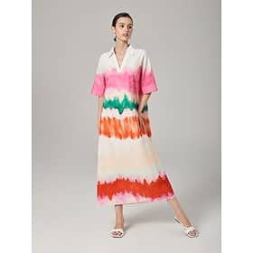 Color Gradient Printed Shirt Dress