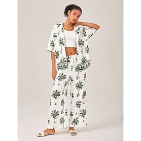 Summer Vacation Floral Loose Two-Piece Set