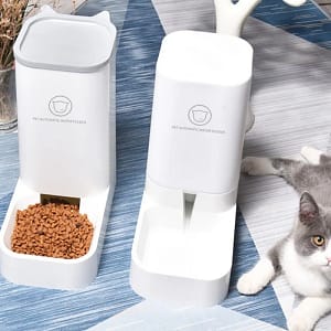 NEW Pet Automatic Feeder Portion Control Digital Timer Detachable Dogs Cats Anti Slip 6 Meal Trays With Voice Recorder Dry Wet Food Pet Supplies