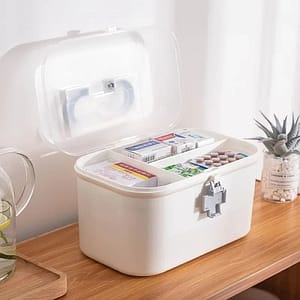 Household dustproof large capacity medicine box