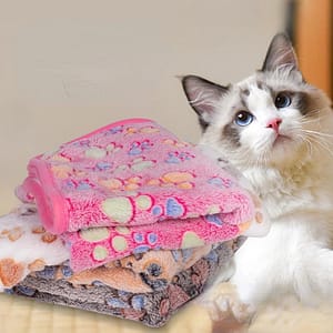 Soft Fluffy Pet Blanket Winter Warm Dog Blanket Cute Pet Bed Sheet Warm and Comfortable Cat and Dog Cushion Blanket Pet Supplies Animal Rescue Donation Pet Supplies