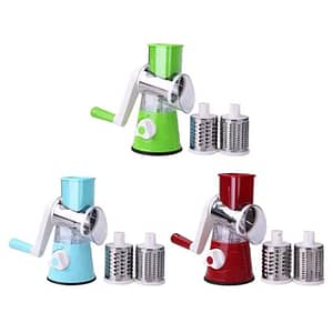 Vegetable Slicer Manual Kitchen Accessories Grater Vegetable Chopper 3 In 1 Round Cutter Potato Spiralizer Home Gadget Tool Item Home  Garden