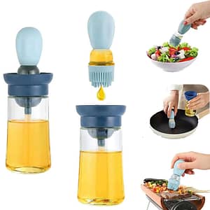 New With Spray Tools Spice Silicone Brush 2 In 1 Dropper Measuring Oil Dispenser Bottle For Kitchen Baking BBQ Grill Pastry Brushes es Home  Garden