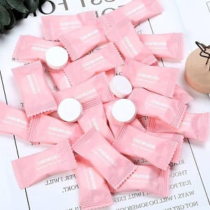 50pcs/lot Mini Compressed Towel Disposable Capsules Towel Magic Face Care Tablet Outdoor Travel Cloth Wipes Paper Tissue Mask Home  Garden