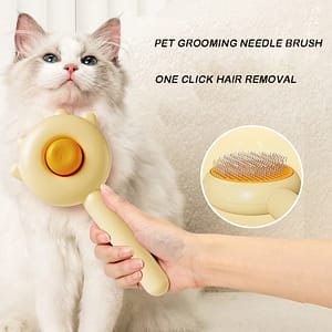 Pet Comb One-Key Hair Removal Cleaning Brush Magic Massage Grooming Needle Scratcher For Cat Dog Cleaning Care Supplies Pet Supplies