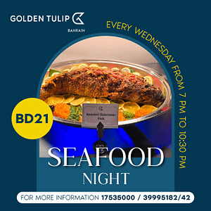 Seafood Night at Alwasmeyyah Restaurant - Golden Tulip Hotel Bahrain  Golden Tulip Hotel Bahrain