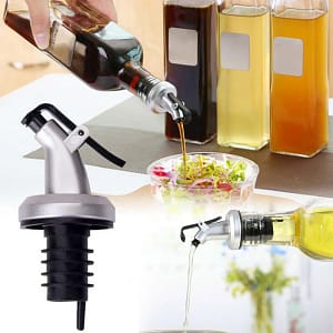 Olive Oil Sprayer Drip Wine Pourers Liquor Dispenser Leak-proof Nozzle ABS Lock Sauce Boat Bottle Stopper Kitchen Bar BBQ Tool Home  Garden