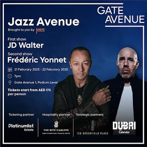 JD Walker & Frédéric Live at Jazz Avenue by Jass in Dubai  Gate Avenue