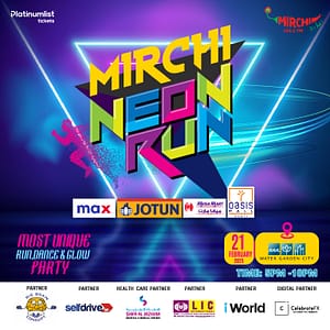 Mirchi Neon Run at Water Garden City  Water Garden City