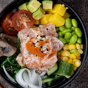 Feast On A Choice Of Poke Bowl 24oz + Classic Ice Tea For 1