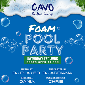 Foam Pool Party at Cavo Rooftop