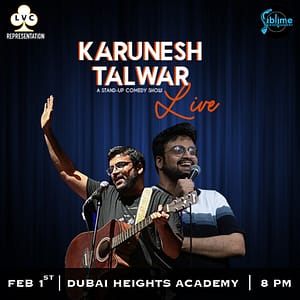 Karunesh Talwar Live in Dubai-2025 Comedy Events