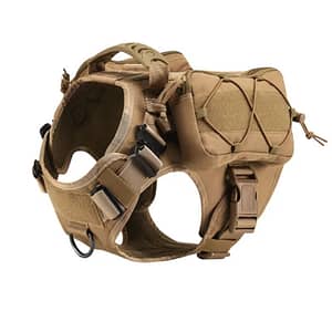 Tactical Military Dog Harness No Pull Pet Training Harness Molle Vest With Handle Adjustable For Medium Large Dogs Outdoor Hike Pet Supplies