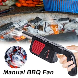 Handheld Electricity BBQ Fan Portable Cooking Fan for Outdoor BBQ Picnic Air Blower Cooking Stove Tool Home  Garden