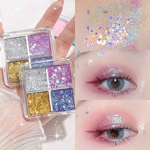 Big stage sequins shadow gel glitter super shiny crystal eye table performance cosmetics makeup women Health  Beauty