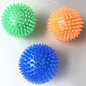 NEW 6pcs/set Small Dog Pets Chewing Toy Molar Cleaning Tooth TPR Bite-Resistant Hedgehog Ball Puppy Interactive Play Puzzle Toys Pet Pet Supplies