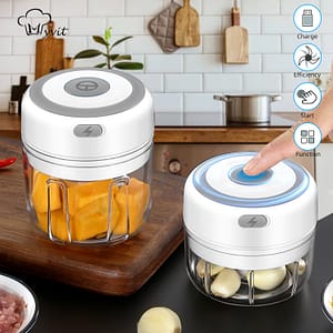 Vegetable Tools Fruit Electric Crusher Mini Masher Kitchen Choppers Portable Meat Chopper Seasoning Spice for Garlic Vegetables Salad Home  Garden