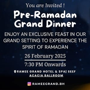 Pre-Ramadan Grand Dinner at Acacia Ballroom - Ramee Grand Hotel - Dining Experiences - Image 2