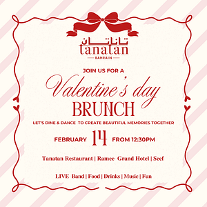 Valentine's Day Brunch at Tanatan - Ramee Grand Hotel  Ramee Grand Hotel & Spa