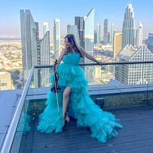 Shangri-La Balcony Flying Dress Videography Shoot  Shangri-La Hotel Dubai