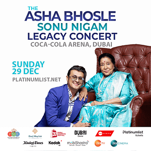 The Asha Bhosle And Sonu Nigam Legacy Concert in Dubai Desi Events