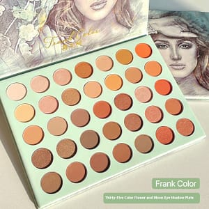 35 matte pearlescent fine flash earth milk tea color student affordable eye shadow plate Health  Beauty