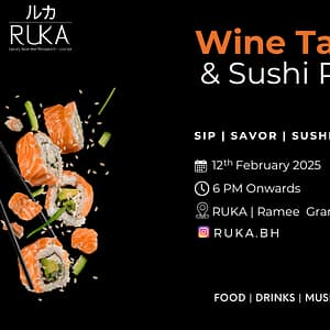 Wine Tasting & Sushi Rolling Class at Ruka - Workshops - Image 2