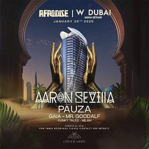 Afrodise at W Dubai Mina Seyahi  Ginger Moon