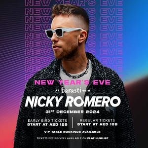 New Year's Eve at Barasti with Nicky Romero  Barasti Beach