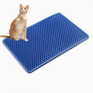 Double layer rice shaped cleaning pad