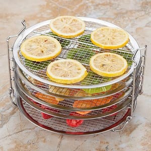 Grill Stand Air Fryer with Five Stackable Layers Food Grade Stainless Steel Dehydrator Rack Accessoriesjavascript: Home  Garden