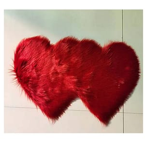 2024 70x90cm Carpet Shaggy Rug Love Heart Rugs Artificial Fur Sheepskin Hairy Carpet Bedroom Living Room Sofa Cushion Fluffy Mats Home  Garden