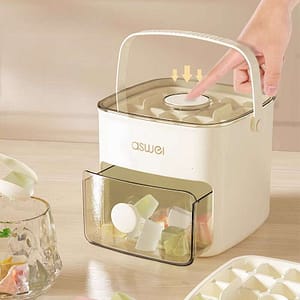 Cube Mold With Handle Press Food Grade Double Layer Ices Boxes Household Easy Clean Storage Box Portable Ice Mould 0709 Home  Garden