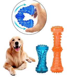 1pc Large Dog Bone Rubber Pet Toy Sound Strong Bite-Resistant Pets Toys Train Teeth Clean Chewing Accessories Pet Supplies