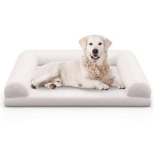 36 inch orthopedic egg foam dog box bed