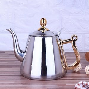 1.5L Kettle Strainer Stainless Steel Teapot Polish Fashion Durable Coffee Cold Water Pot Home Tea Tool Induction Cooker Kettle Home  Garden