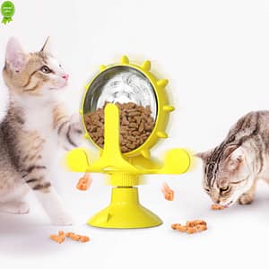 New Interactive Treat Leaking Toy for Cat Original Slow Small Dog Feeder Funny Dog Wheel Pet Products Accessories for Dropshipping Pet Supplies