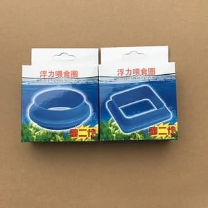 NEW 2024 Aquarium Feeding Ring Fish Tank Station Floating Food Tray Feeder Square Circle Accessory Fish Food Feeder Suction Cup black Pet Supplies