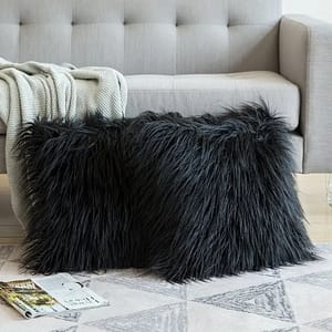 NEW Soft Fur Plush Cushion Cover Home Decor Pillow Covers Living Room Bedroom Sofa Decorative pillowcase 43x43cm shaggy fluffy cover Home  Garden