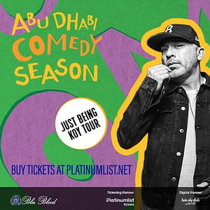 Just Being Koy Tour at Etihad Arena in Abu Dhabi - Comedy Events - Image 2